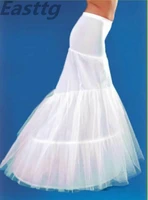 2019 wholesale in stock mermaid petticoats 2 hoop bone elastic wedding dress bridal petticoat cheap wedding accessories