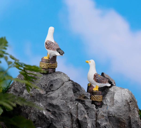 8 шт. Seagulls Голубь фея сад миниатюрные гномы птицы моховые террариумы изделия из