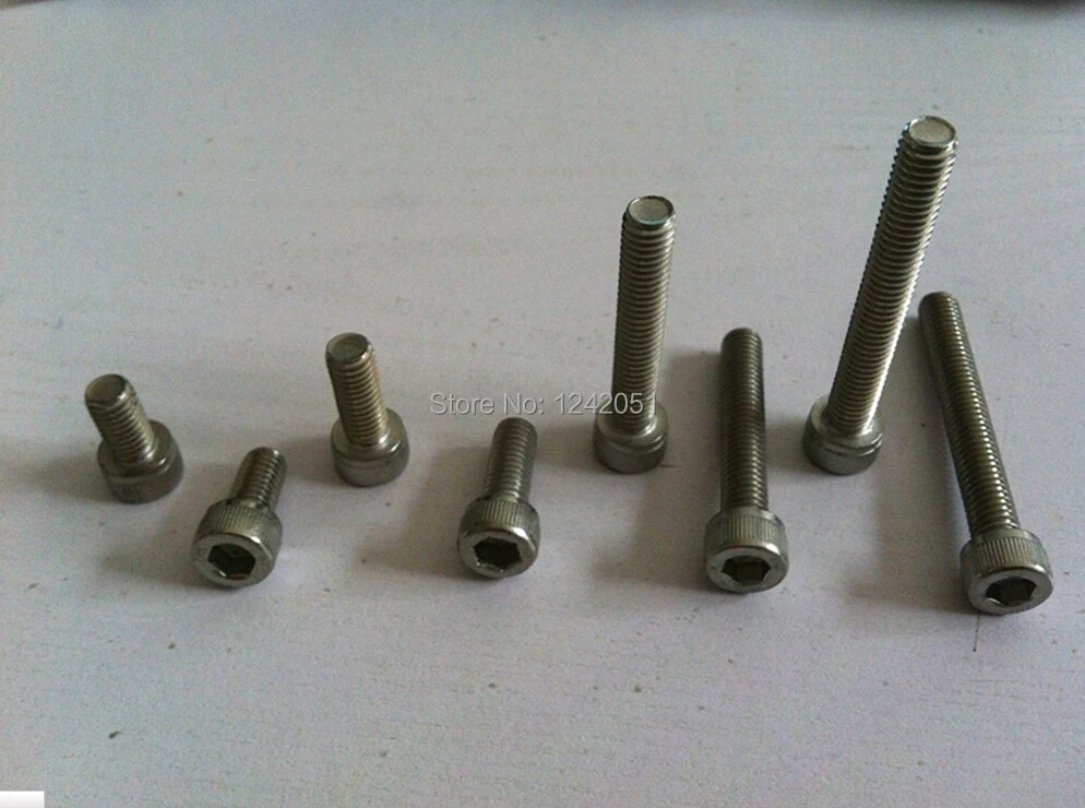 

100pcs Metric Thread M3x16 304 Stainless Steel Hex Socket Head Cap Screw Bolts