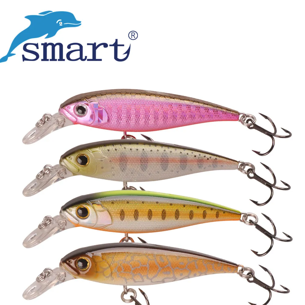Блесна Smart Bait 6 см 4 55 г плавающая приманка 0 5 9 м крючок VMC искусственная для рыбалки
