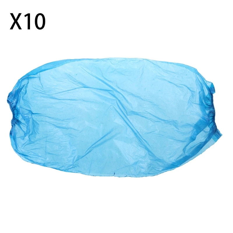 Blue 10x водонепроницаемый одноразовый нарукавник эластичная лента с длинным рукавом для уборки дома - Цвет: Blue