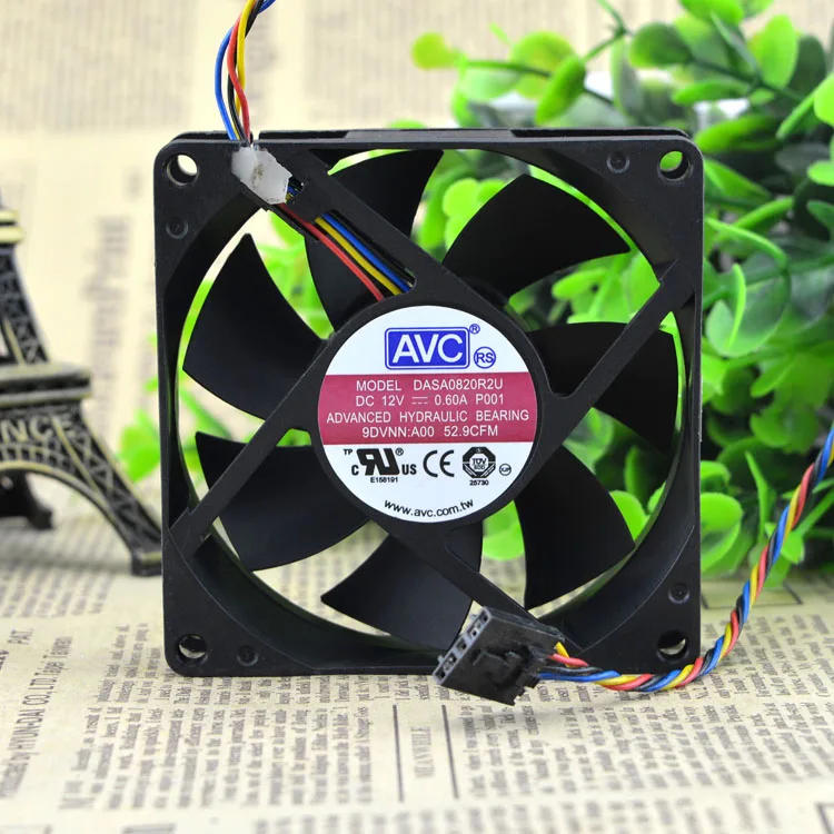 Для AVC 8020 DASA0820R2U 12 В 0.6A 4 провода для Optiplex 790 990 SFF чехол охлаждение Fa|sff case|optiplex |