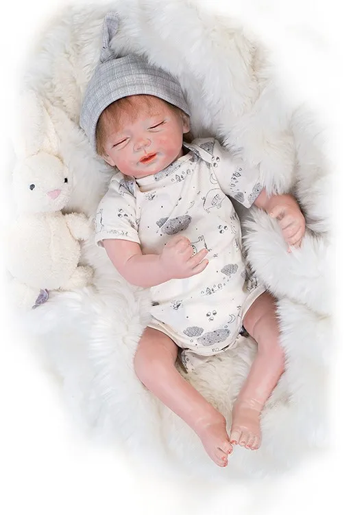 19 "48 см силиконовая кукла Reborn Детская Playmate подарок для девочек живой ребенок