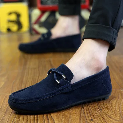 Мужские мокасины из натуральной кожи на плоской подошве | Обувь