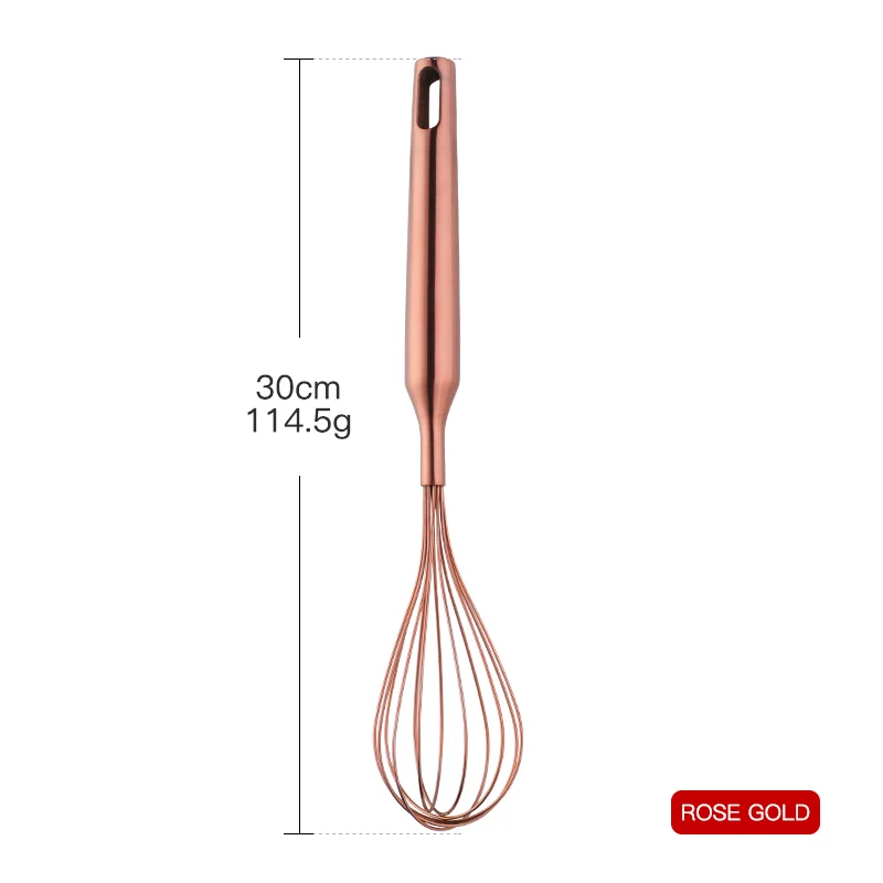 Rose gold-1pc Нержавеющая сталь взбиватель для яиц Золотой муки обновленная кухонная утварь ручной взбиватель для яиц многофункциональный инструмент для приготовления пищи - Цвет: Rose gold-1pc