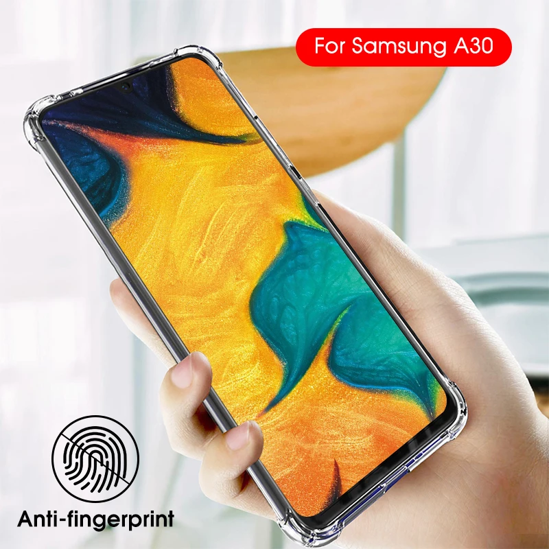 Противоударный чехол для Samsung Galaxy A50 A70 A30 A40 A10 A20 A20e M30 M20 M10 A2 Core Прозрачный задней