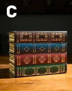 Декоративная винтажная фальшивая книга ретро-органайзер, коробки, секретная коробка для хранения, деревянный косметический чехол для украшений, для дома, офиса, книг, полка, Декор - Цвет: C