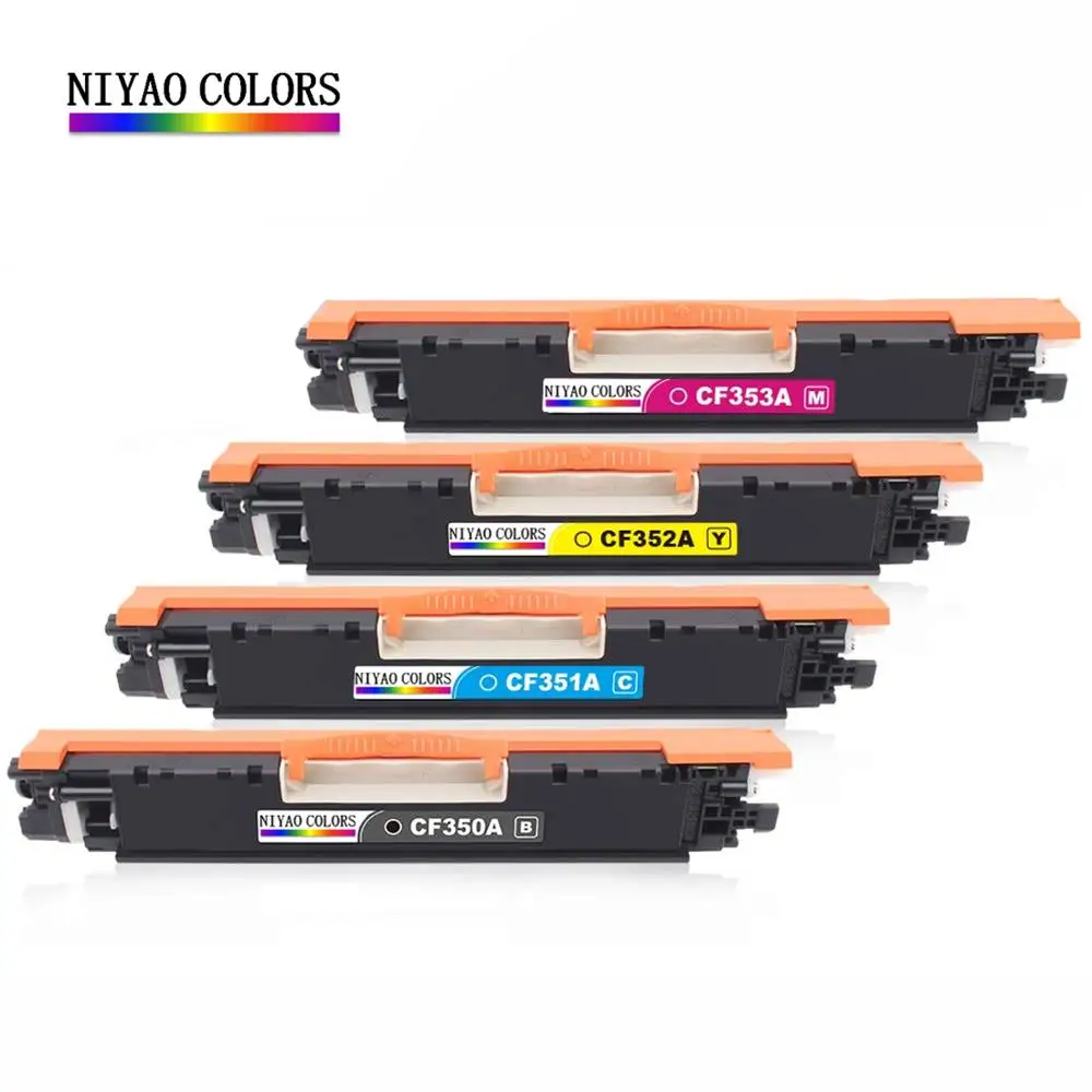 NIYAO 130A/CF350A CF351A CF352A CF353A 350A/ООН cartucho де tóner Совместимость для hp Цвет LaserJet Pro MFP m176n M176