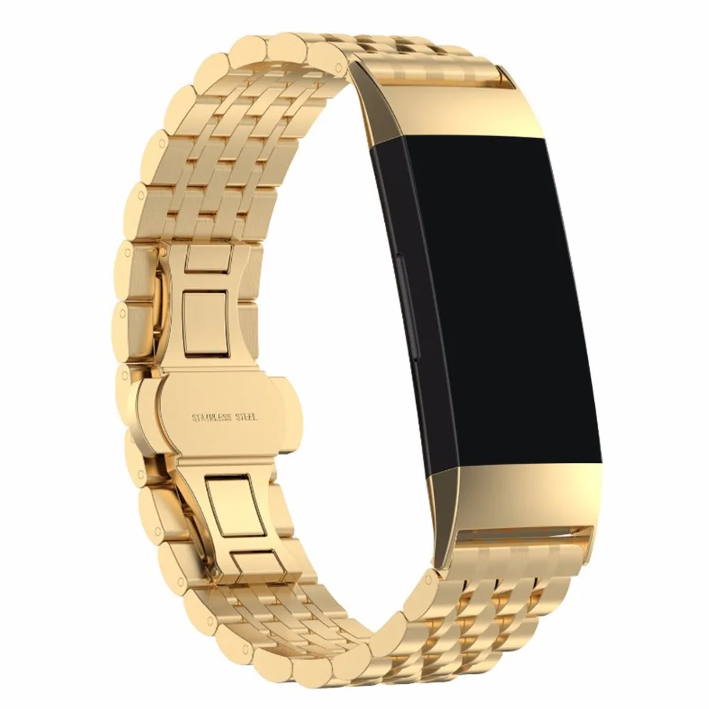 BOX W для Fitbit Charge 3 Bands сменный ремешок из нержавеющей стали 316L Smart