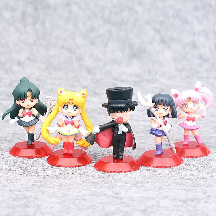 Новое поступление 5 шт./партия Сейлор Мун Цукино Usagi Mars Sailor Mizuno Ami Chiba Mamoru Мини