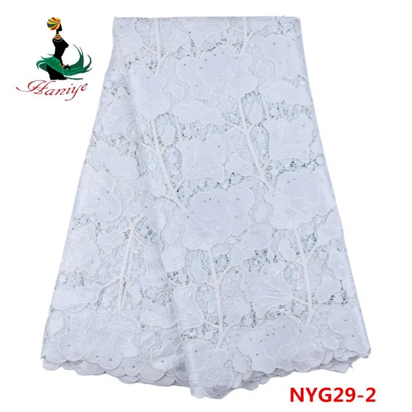 African Laces Fabrics With Stones 2016 Embroidered Guipure Lace Fabric High Quality For Party | Дом и сад