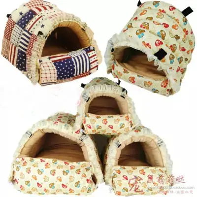 

Small pet supplies Dutch pig rabbit nest winter warm cotton nest hedgehog squirrel chinchillas detachable washable zipper