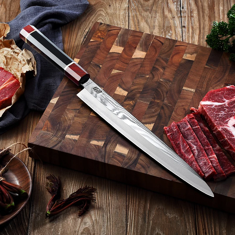 Кухонный нож из дамасской стали 11 дюймов | Дом и сад