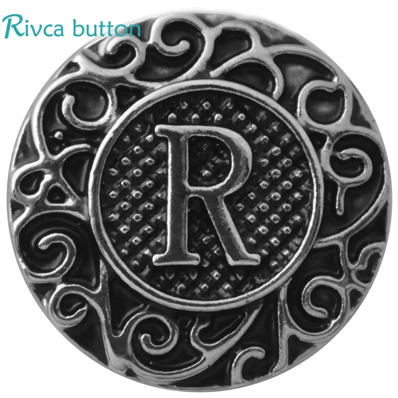 D02774 rivca Metal Alphabet O-Z snap charm bracelet for 18mm | Украшения и аксессуары