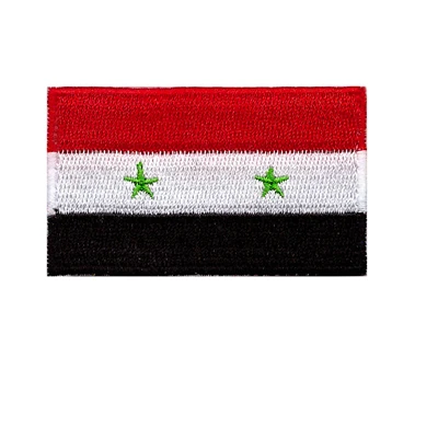 syria Азиатский флаг вышивка железа на патчи аппликация на одежду стикер - Цвет: syria