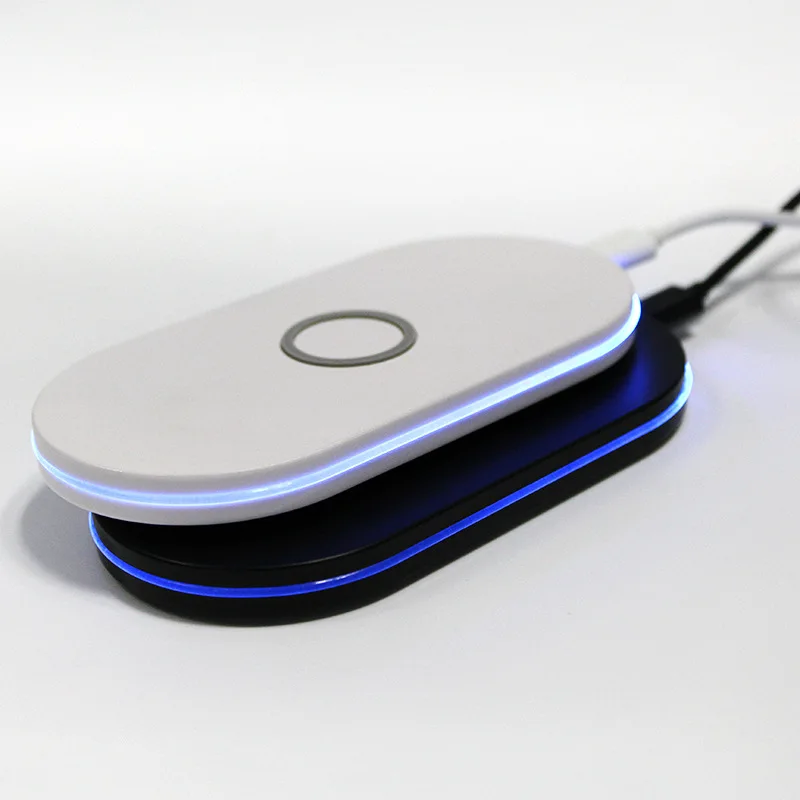 Универсальное беспроводное зарядное устройство Qi Standard USB 3 катушки беспроводной