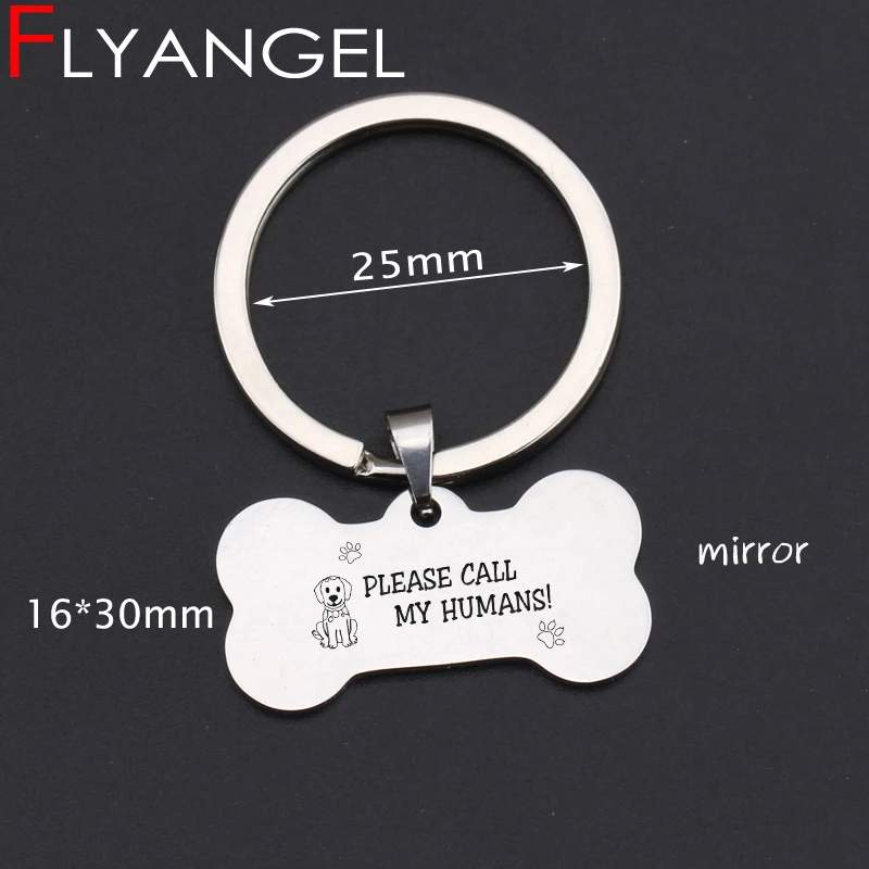 Брелок FLYANGEL Fashion Done с держателем для ключей идентификационным номером собаки