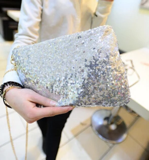 Новинка Европейская и американская мода сумки с цепочкой блестками Наплечная