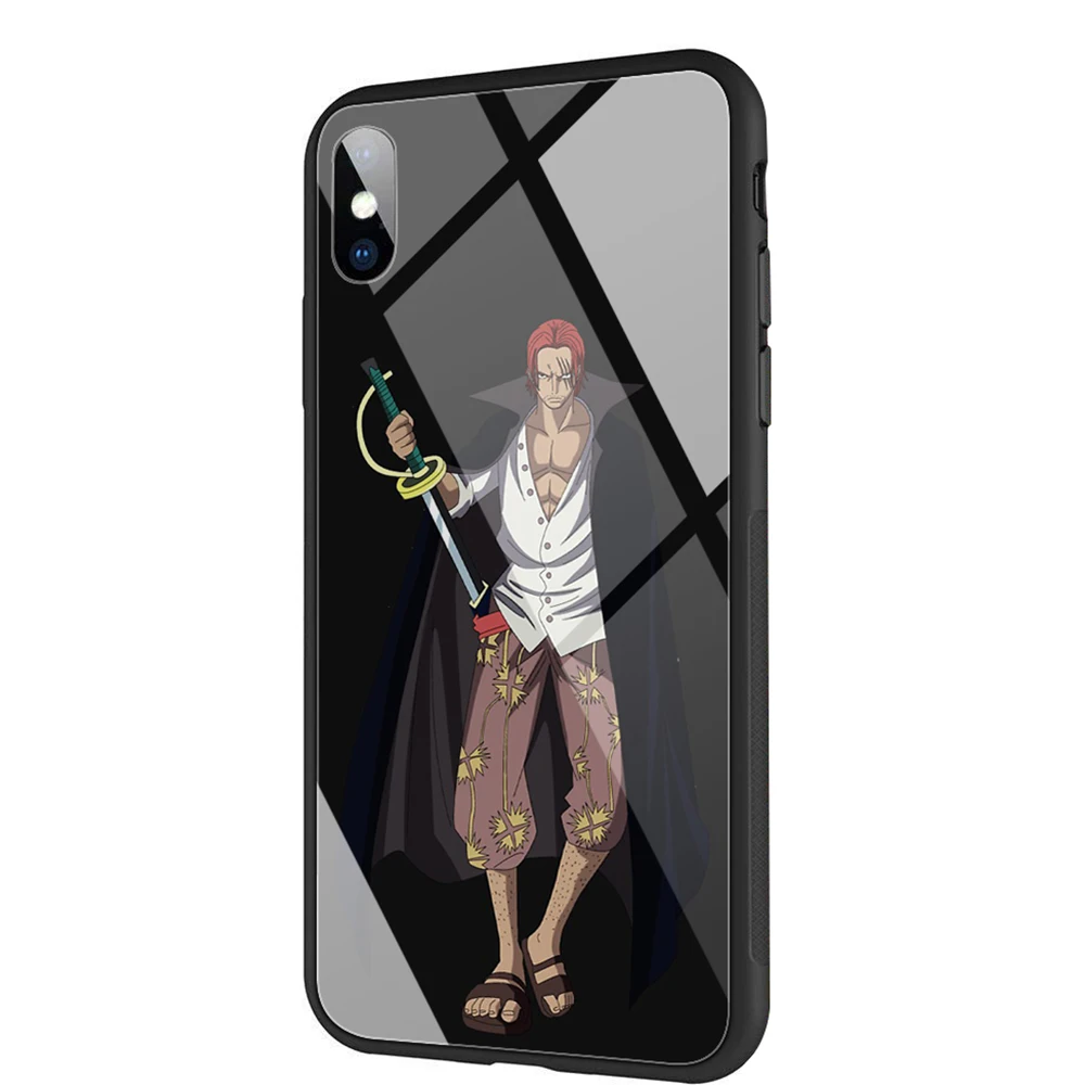 YIMAOC один Шанкс чехол из закаленного стекла для iPhone 11 Pro XS MAX XR X 8 7 6 6S Plus - Цвет: TG10