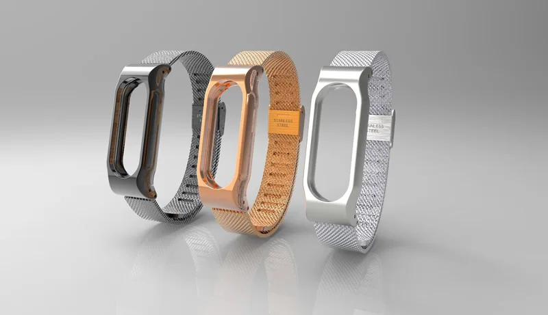 AKGLEADER mi Band 3 4 металлический ремешок без винтов из нержавеющей стали для Xiaomi mi Band 2 3 браслет напульсники Pulseira mi band 3 4