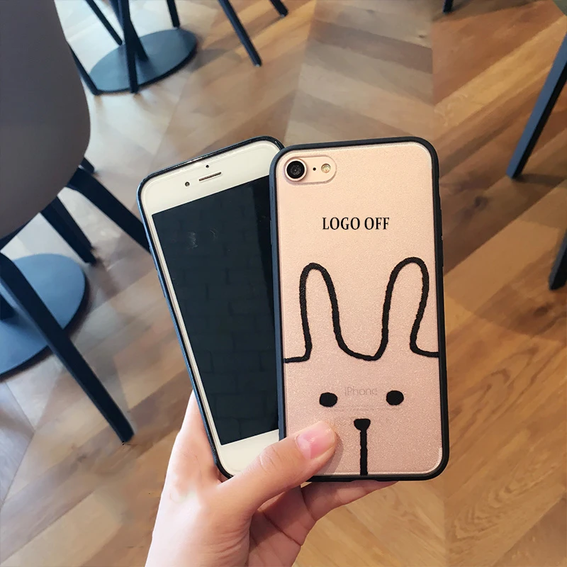 Simple Cartoon Cute Panda Phone Case for iPhone 7 7plus Cat Rabbit Type Transparent Frosted Shell 6 6s 6plus 6splus |