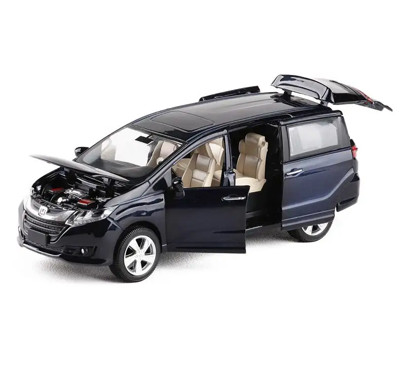 Высокая моделирования Honda Odyssey, 1:32 Масштаб сплава оттягивать назад модель автомобиля, литой металлический игрушечный транспорт 6 открытых дверей