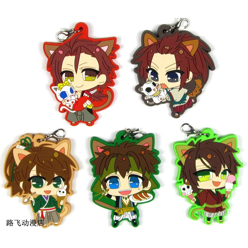 Экшн-фигурка Hakuouki Yukimura Jiziru Hijikata Toshizo Okita Souji Saitou Hajime резиновая модель брелка