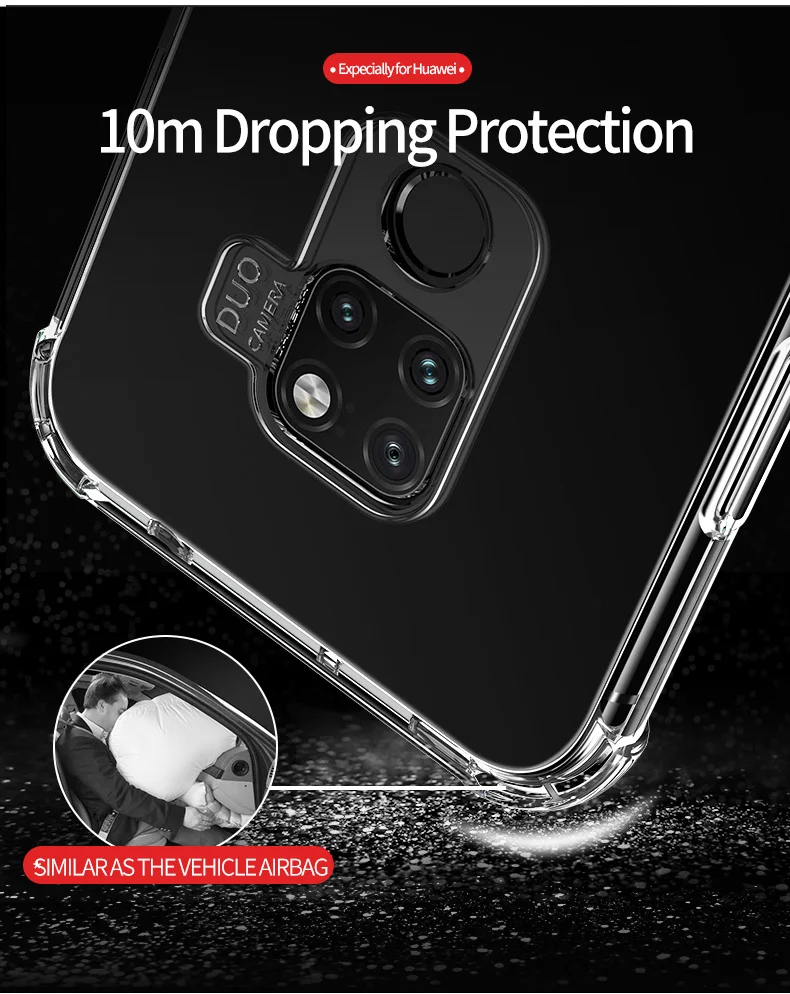MSVII силиконовый чехол s для huawei mate 20 Pro, чехол, прозрачный чехол, чехол для huawei mate 10 Pro, мягкий чехол, экологичный TPU