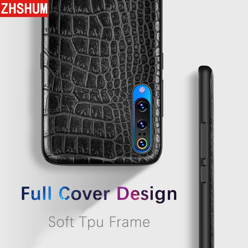 Роскошный чехол из искусственной кожи для Xiaomi Mi 9 8 мягкий с крокодиловым узором 360