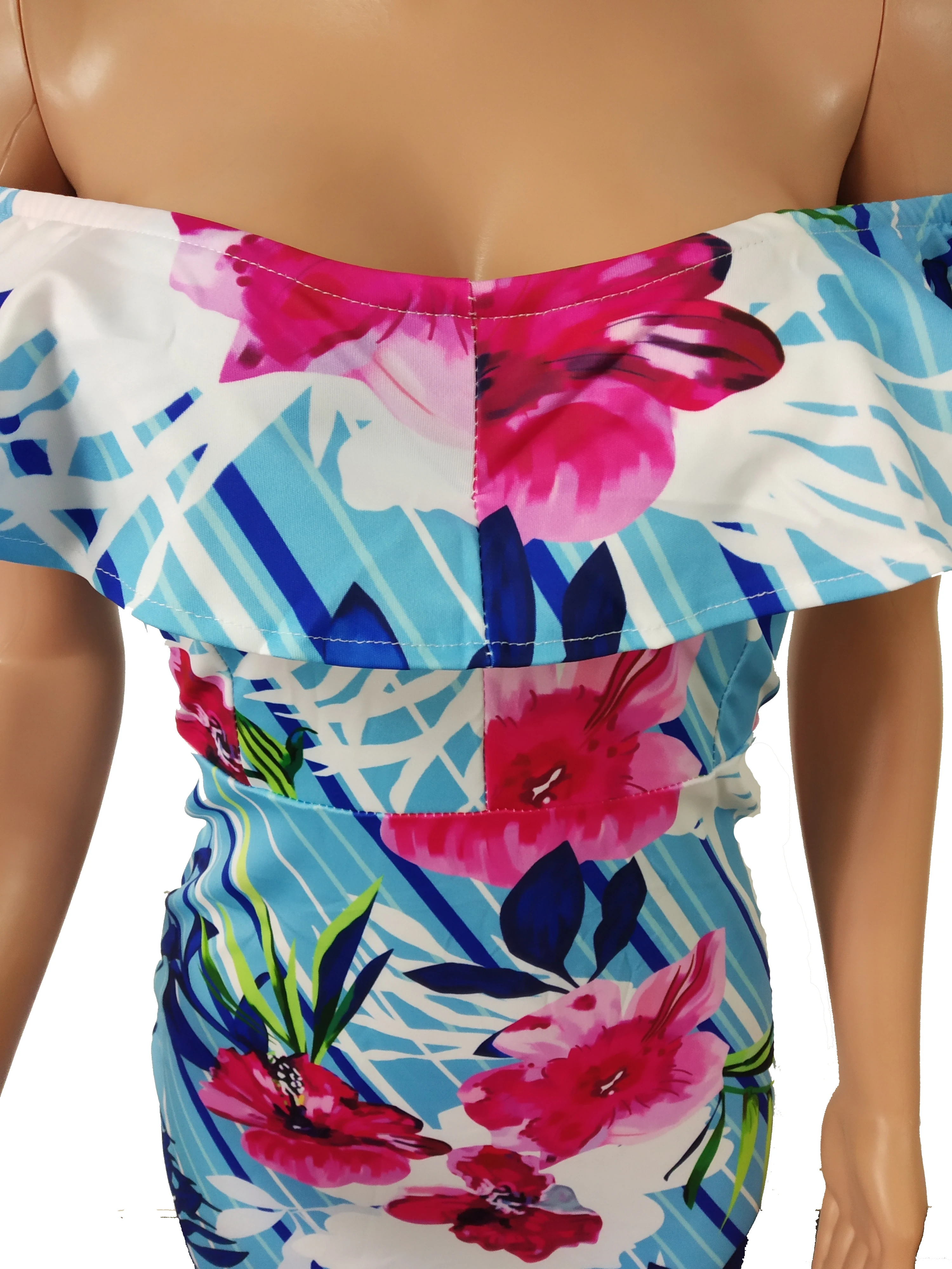 Sexy Women Sundress Floral Print Strapless Beach long Dress Summer Elegant Off Shoulder Evening Party Dresses Casual Vestidos | Женская