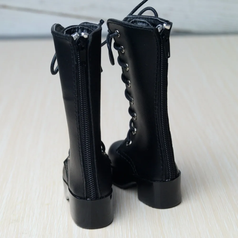 BJD черные высокие сапоги из синтетической кожи обувь для 1/4 1" 44 м высокие BJD куклы MSD DK DZ AOD DD куклы