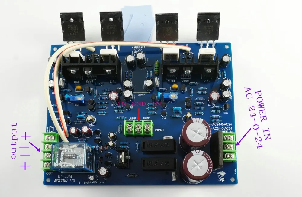 Двухканальная Плата усилителя мощности MX100 ttaeas TTC5200 с защитой динамика мощностью