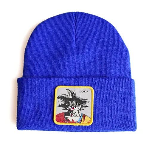 Style 1 Dragon Ball Аниме сын шляпа Гоку кепка хип-хоп шапочки вязаный мультфильм зима теплая Кепка Регулируемая крутая вышивка шляпа косплей подарок - Цвет: Style 1
