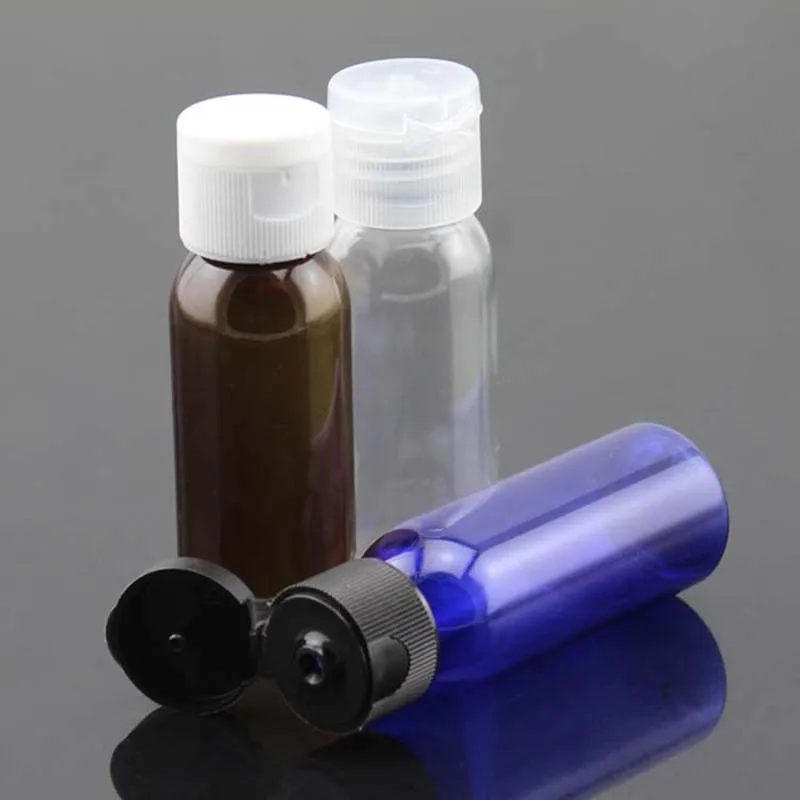 30ml Plastic Liquid Drop Bottle Refillable Conditioner Cream Water Bottles with Flip Cap Empty Containers Free Shipping - купить по