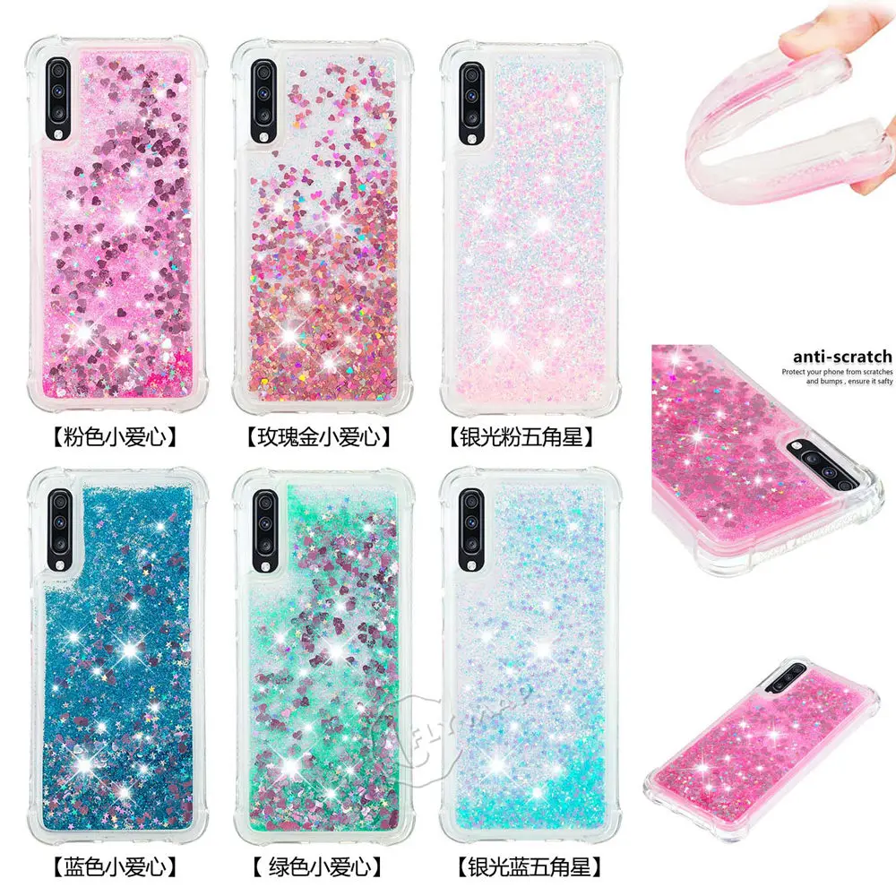 Блестящий чехол со звездами для Samsung Galaxy A70 A 70 2019 A705FD A705F/DS SM-A705FD SM-A705F/DS жидкий