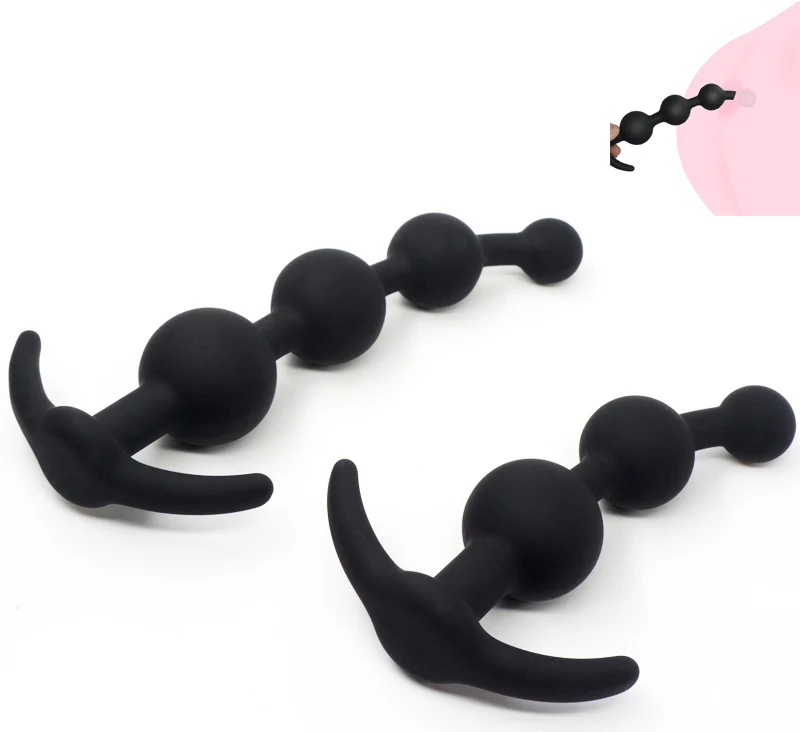 Силиконовые анальные шарики фаллоимитатор для фаллоимитатора мужской массажер