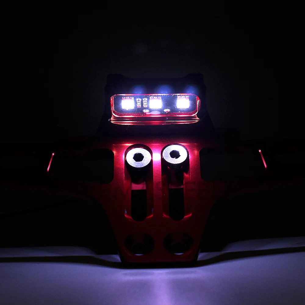 Черный держатель номерного знака для мотоцикла с LED-освещением из алюминия CNC для аксессуаров Moto Dirt Bike Motorbike.