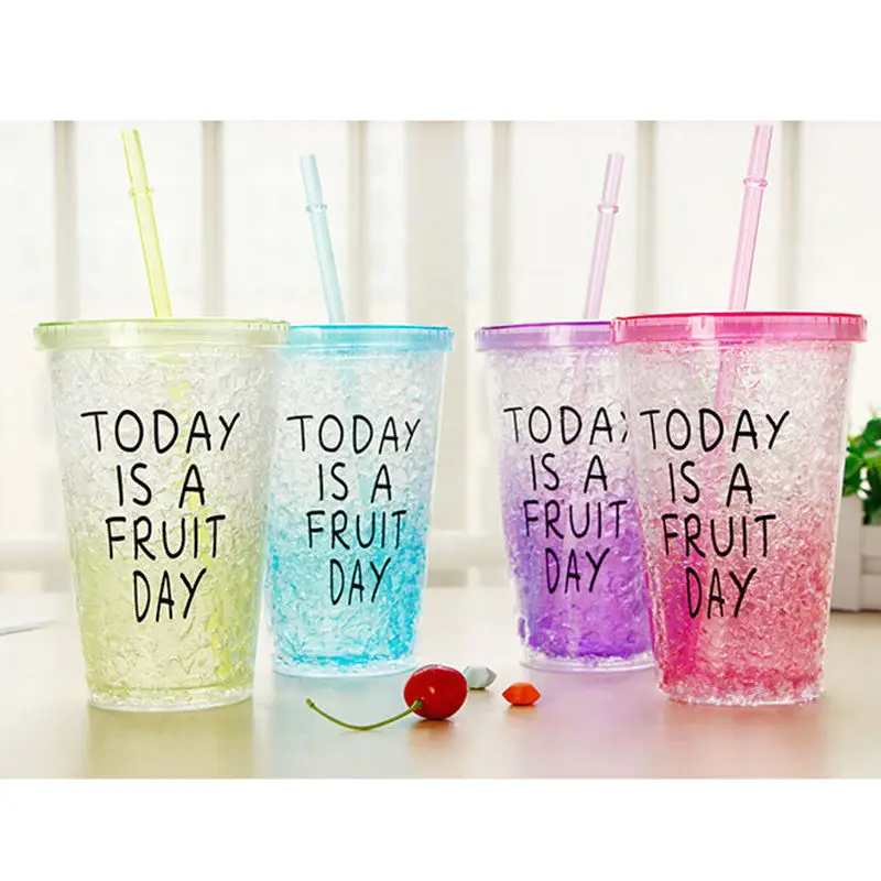 Конфетные цвета 450 мл молока смузи холодный кофе сок вода пластиковая бутылка для