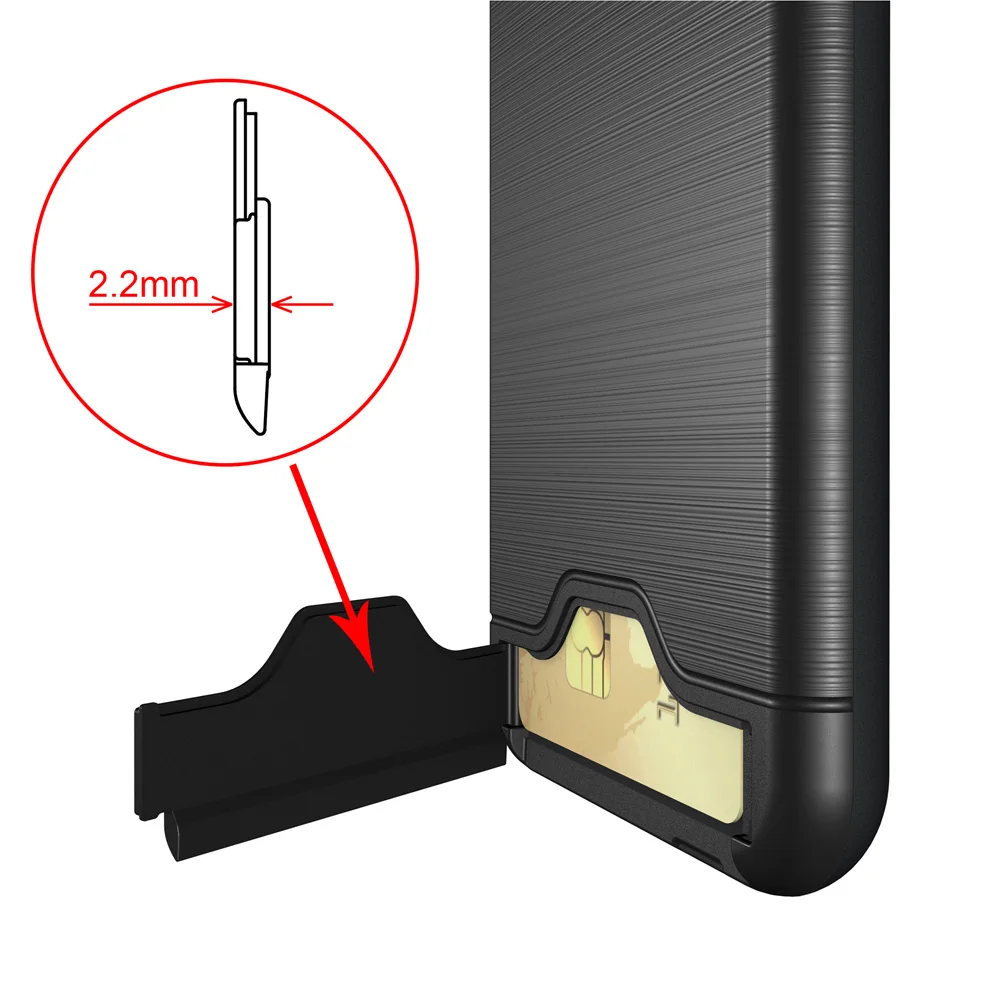 Ударопрочный Ультратонкий чехол для телефона Apple iPhone 6 6s 7 8 Plus X 10 XR XS Max iPhonexs слот