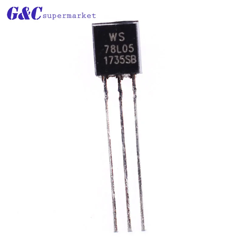 50 шт. WS78L05 78L05 WS TO-92 IC REG LDO 5V .1A Новое хорошее качество | Электронные компоненты и