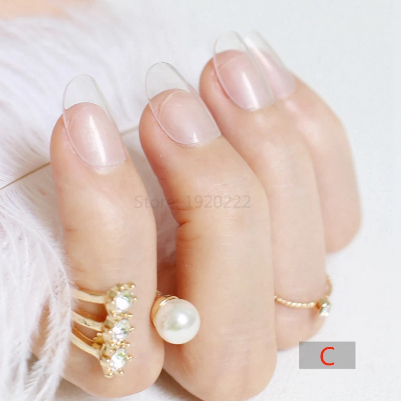 2020 24 шт. накладные ногти карамельного цвета|design false nails|false nailsfashion nails |