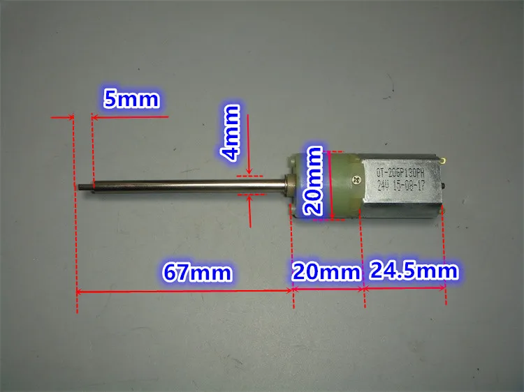 Длинная ось высокий крутящий момент планетарный редуктор двигатель 6V12V24V большой
