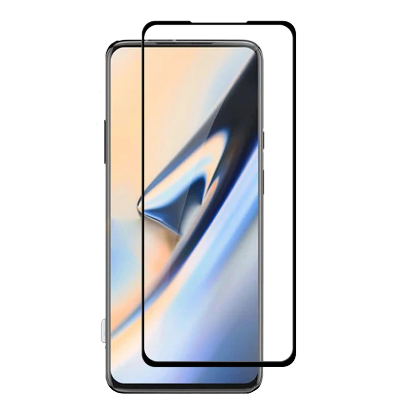 Изогнутое закаленное стекло с полным покрытием из высокоалюминия для Oneplus 7 Pro