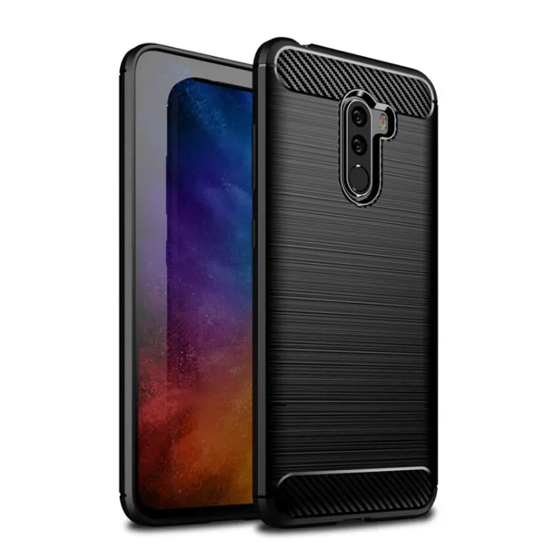 Мягкий защитный чехол из ТПУ Для xiaomi pocophone f1 силиконовый матовый нескользящий для
