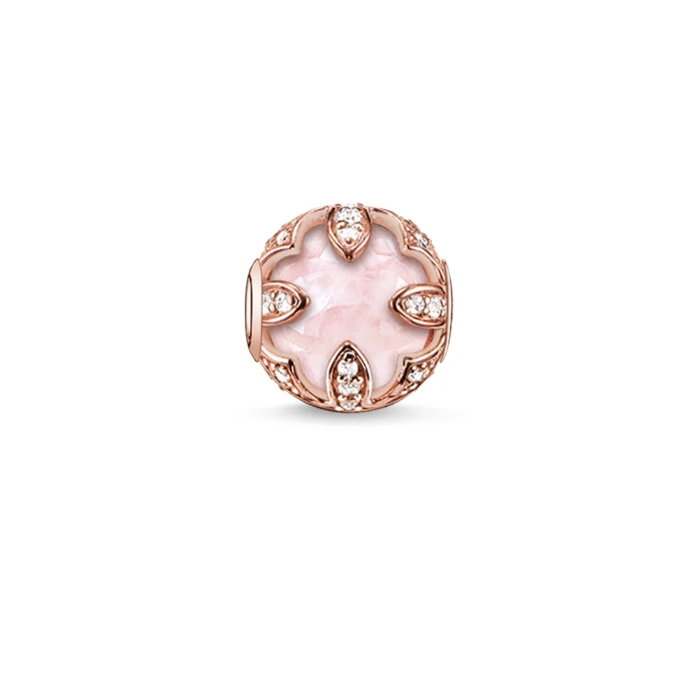 Хрустальные бусины Lotus Rose из стерлингового серебра 925 пробы Томаса в стиле сделай