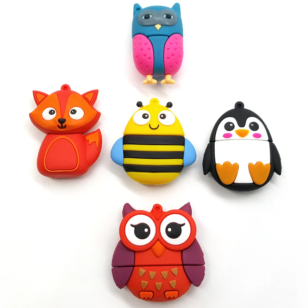 Высокоскоростные игрушки мультфильм USB флеш-накопители 2 0 флешки 4 ГБ 8 16 32 64