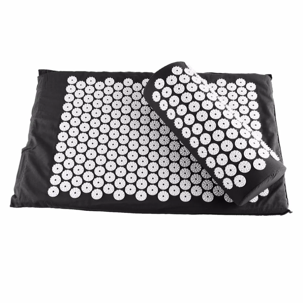 Body Head Foot Neck Massager Cushion Mat Set Acupressure Relieve Stress Pain Aches Muscle Tension Spike Yoga With Pillow hot | Красота и