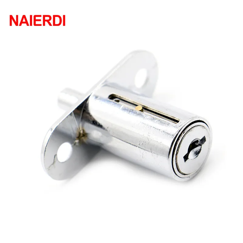 Замок Плунжер с 2 кнопками для раздвижных стеклянных дверей и витрины замок