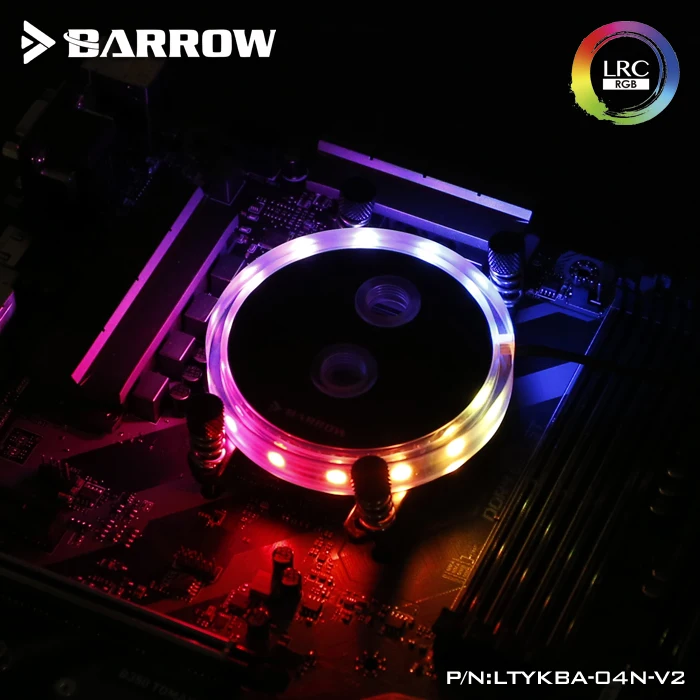LTYKBA 04N V2 Барроу для водяных блоков AM4 CPU LRC RGB v2 акриловый микрорежущий блок