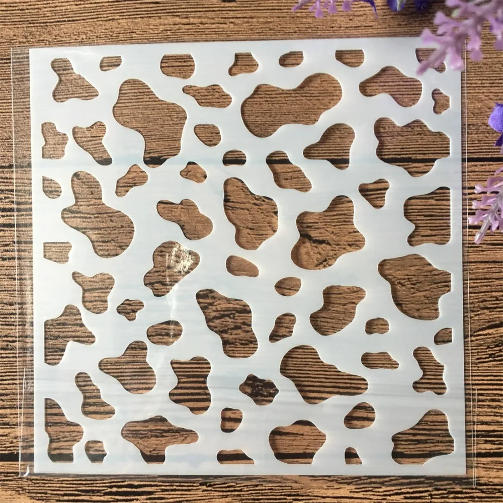 Hot 4Pcs/Set 13cm Bubble Texture DIY Craft Layering Stencils Wall Paint Scrapbook Stamp Embossing Album Decorative Card Template | Дом и сад